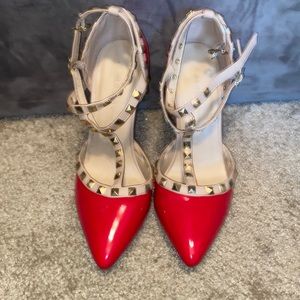 Red Wild Diva Lounge Heels